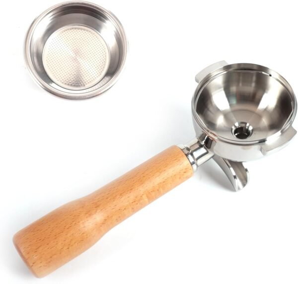 58mm E61 Portafilter / Group Handle - Suit La Marzocco / E61 - Wood Grain