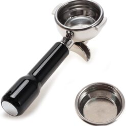58mm E61 Portafilter / Group Handle - Suit La Marzocco / E61 - Black/Silver